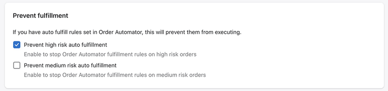 Prevent auto fulfilling risky orders in Shopify