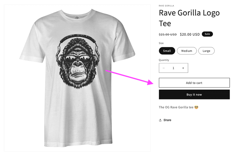 add to cart dawn v1
