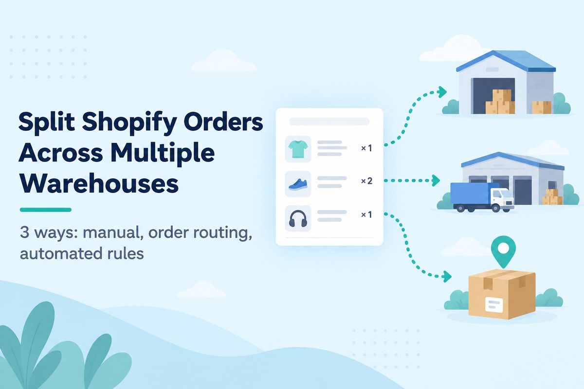 How to Split Shopify Orders Across Multiple Warehouses (3 Ways)